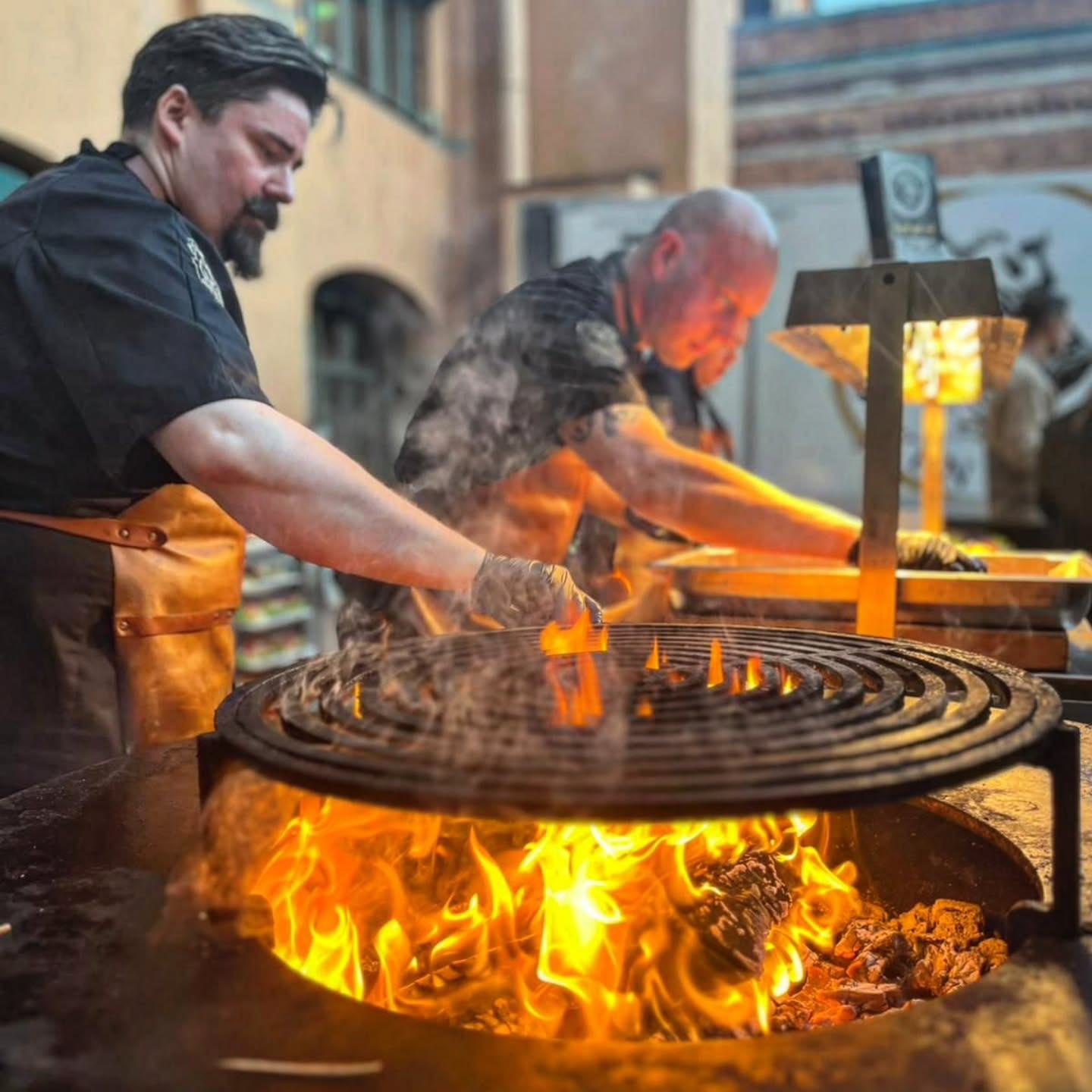 Grillning med Kocken och Grisen
